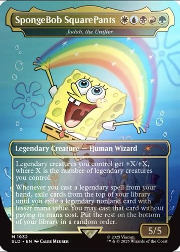 Secret Lair X SpongeBob SquarePants Legends Of Bikini Bottom FOIL EDITION MTG EBay