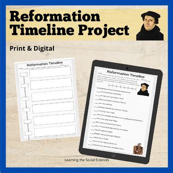 Reformation Timeline Project Luther Calvin Henry Viii Multiple