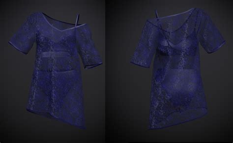 D Model Female Sexy Swimsuit Outfit Bikini And Sheer Top Vr Ar Low Poly Cgtrader