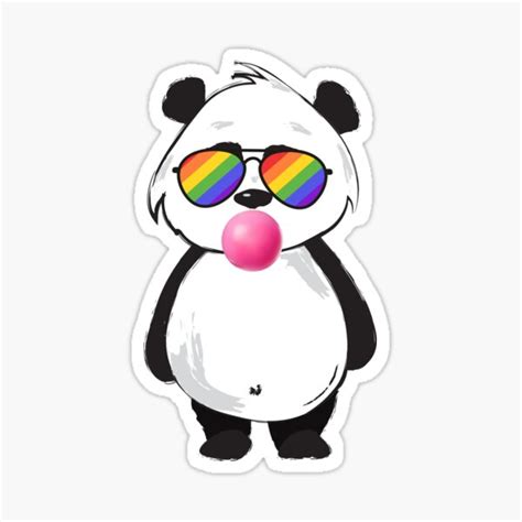 LGBT Rainbow Panda Gay Pride Sticker For Sale By SoLarghi Redbubble