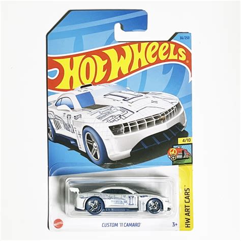 Hot Wheels Custom Camaro White HW Art Cars Walmart