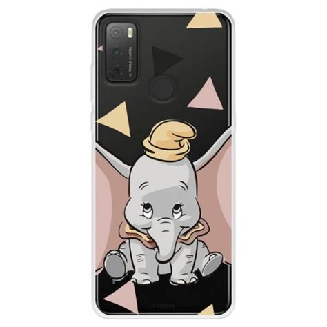 Funda Para Tcl Y Oficial De Disney Dumbo Silueta Transparente Dumbo