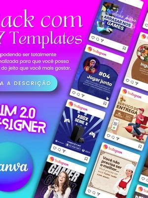 Pack Templates Canvas Todas Totalmente Editavel Compre