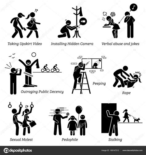 Sex Crime And Criminal Stock Vector Image By Leremy