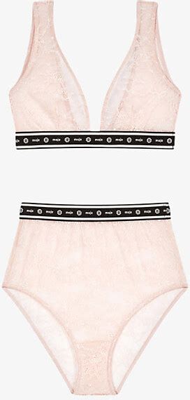 Maje Womens Roses Dentelle Stretch Lace Lingerie Set ShopStyle Camisoles