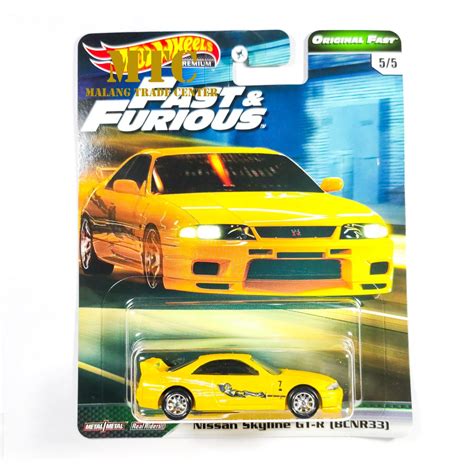 Jual HOT WHEELS FAST AND FURIOUS NISSAN SKYLINE GT R BCNR33 ORIGINAL FAST Shopee Indonesia