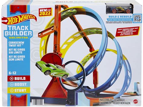Hot Wheels Track Builder Kit De Pista En Espiral Mattel HDX Juguetilandia