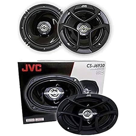 Amazon.com: 2 JVC CS-J620 6.5" 300W 2-Way + 2 JVC CS-J6930 6X9 400W 3 ...