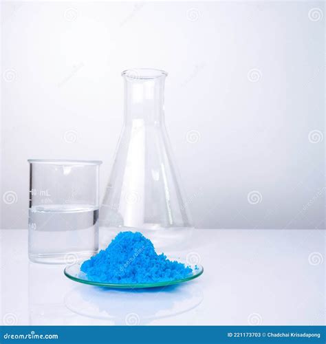 Close Up Inorganic Chemical On White Laboratory Table. Potassium