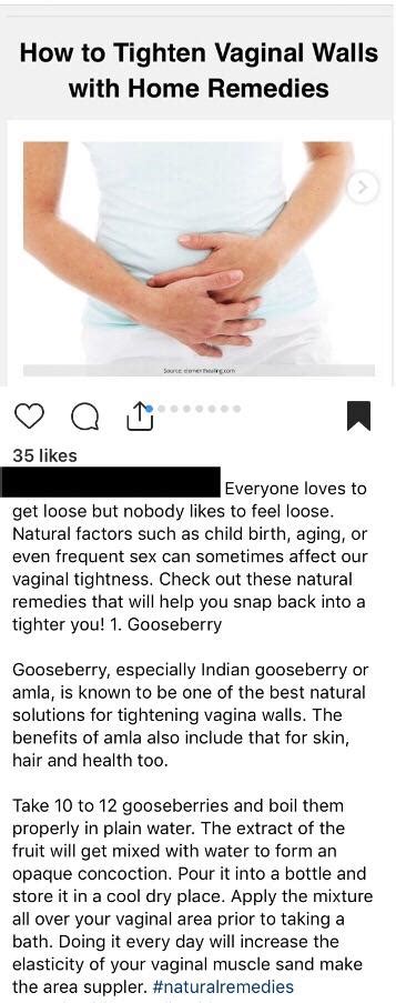 Put Gooseberry On Your Vagina To Make It Tighter R Badwomensanatomy