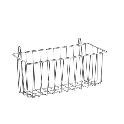 Корзина навесная для стеллажа Spaceo 28x9.7x13.5 см цвет хром ️ купить ...