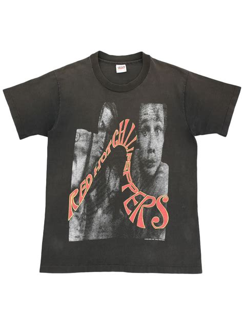 90 s anvil RED HOT CHILI PEPPERS 両面プリント Tシャツ ブラック 表記 L USA製 すべての商品 BerBerJin WebStore
