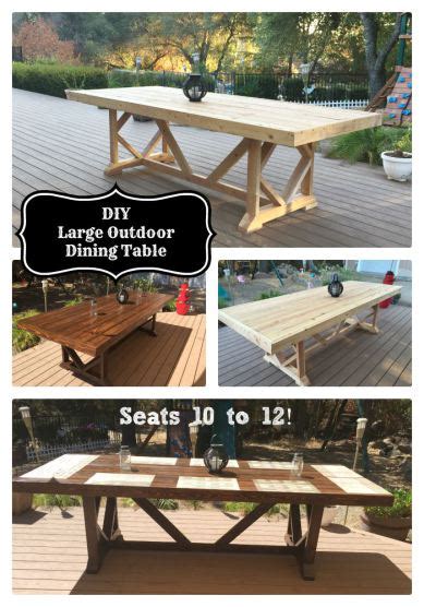 Diy Large Outdoor Dining Table Seats 10 12 Hometalk