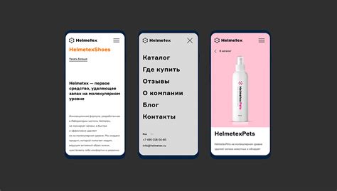 Helmetex. Website on Behance
