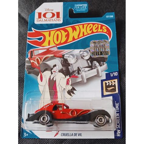 Hot Wheels Cruella De Vil Disney Dalmatians Factory Sealed Shopee Malaysia