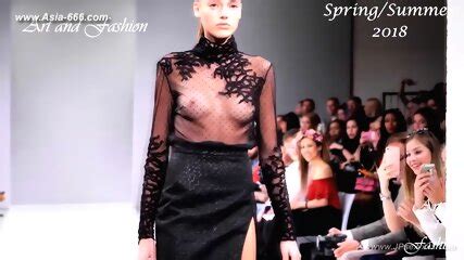 Blonde Model Lingerie Show