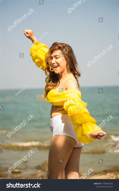 Portrait Asian Girl Long Hair Bikini Stock Photo 1409887262 Shutterstock