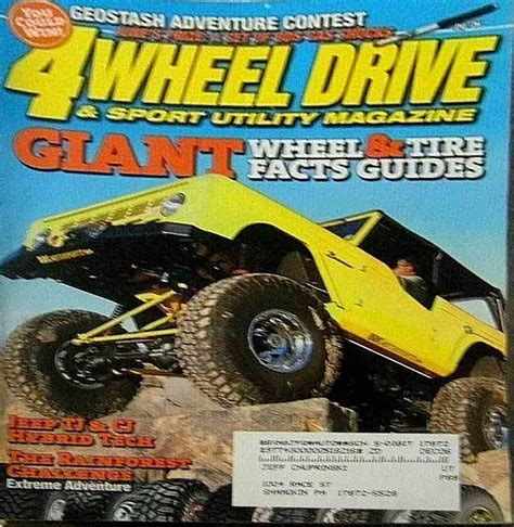 4 Wheel Drive June 2006 Geostash Adventure Contest Magazine 4