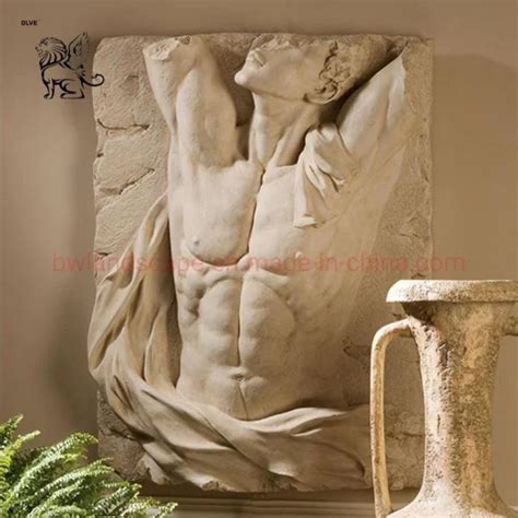 Blve Natural Stone Carving D Naked Women Marble Wall Relief Sculpture Relief Sculpture And