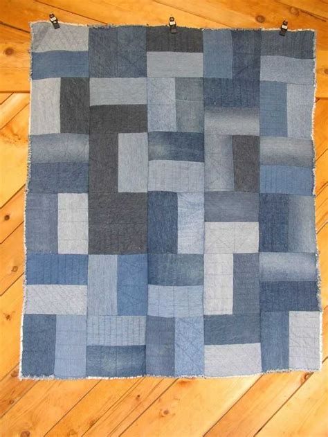 Покрывала из старых джинсов: Лоскутное покрывало из старых джинсов ...