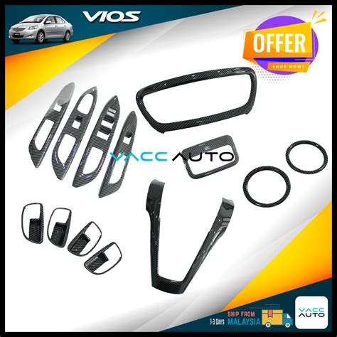 Toyota Vios Nd Gen Interior Decoration Carbon Fiber Design Trim