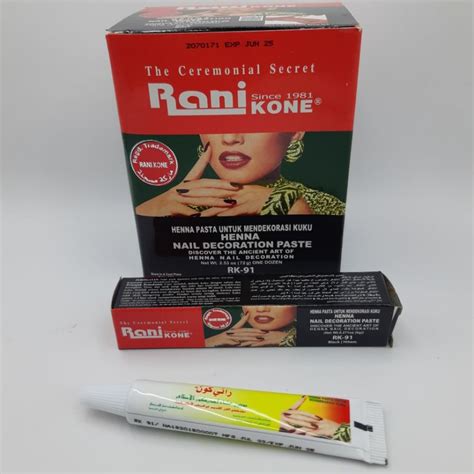jual cat kuku rani kone warna hitan rk box isi  pcs shopee indonesia