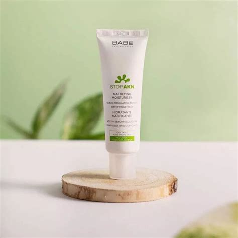 Mẫu Mới Kem Dưỡng Cho Da Dầu Mụn BABE Stop AKN Mattifying Moisturiser ml Nuty Cosmetics