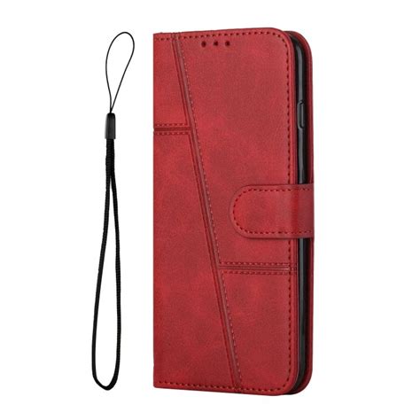 Peněženkové pouzdro Quilted case červené Infinix Hot i Levné Kryty
