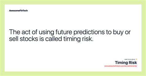timing risk awesomefintech blog