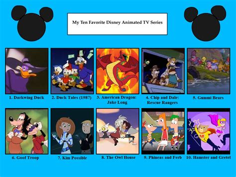 My Top 10 Disney Tv Shows By Darkdiddykong On Deviantart