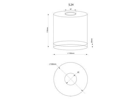Плафон матовый белый цилиндр малый