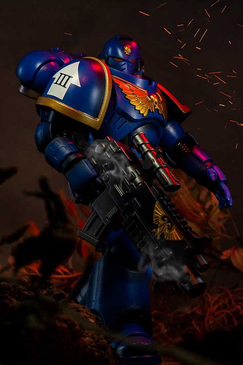 Warhammer Ultramarines Primaris Intercessor Space Marine Bandai