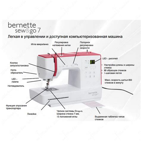 Швейная машина Bernina Bernette sew&Go 7 - купить в Москве, цена ...