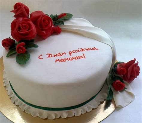 Поздравления С Днем Рождения Маме На Торте — Pozdravlyamba.ru