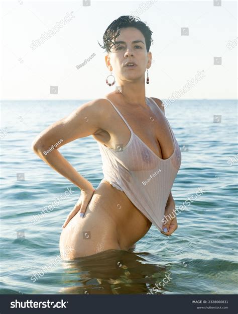 Sexy Naked Woman Playfully Lying On Stock Photo Shutterstock