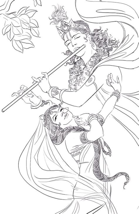 krishna  art krishna drawing indian drawing krishna painting