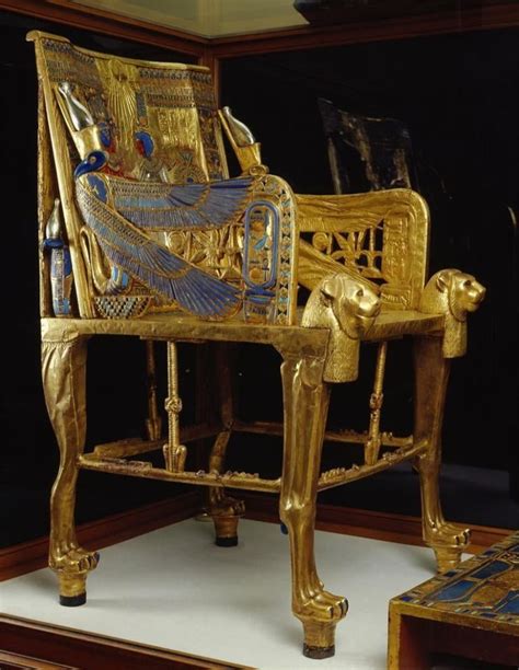 Golden Throne of Tutankhamun - Egypt Museum