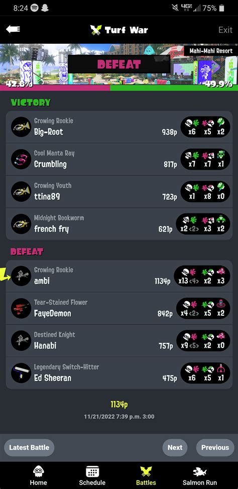 High score though I lost anyway : r/Splatoon3