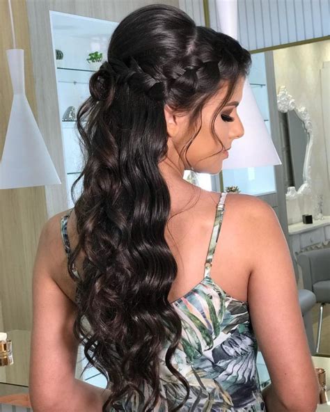 Penteados Para Madrinha De Casamento Cabelo Longo E Liso - Penteados para cabelos longos: 70 ideias e tutoriais que vão te ...