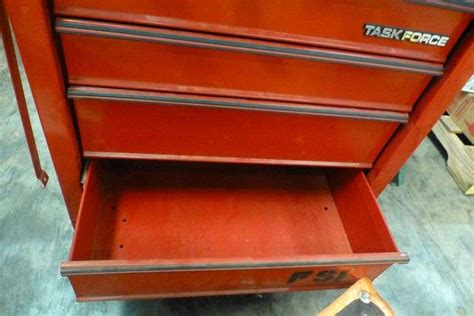 Task Force Portable 5 Drawer Tool Cabinet Yellow Tag Auctions