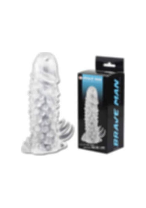 Truva Shop Brave Man Sleeve 14 Cm Tırtıklı Süper Kalite Penis Kılıfı Dildo Fiyatları ve Özellikleri