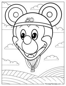 30 Hot Air Balloon Coloring Pages Free PDF Printables