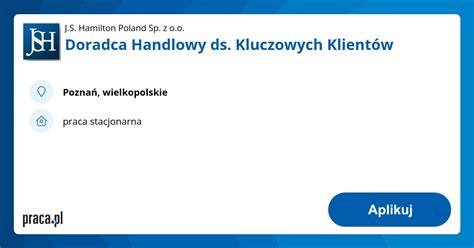 Archiwalna oferta nr 8667443 Doradca Handlowy ds Kluczowych Klientów