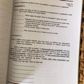 Filipino Workbook Sanayang Aklat Sa Filipino Grade Shopee