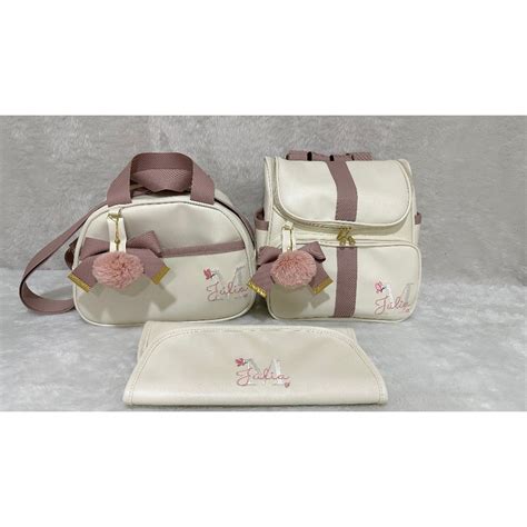 Bolsinhas Para Bebê - Bolsas de Maternidade para Bebê Kit 3 Peças Personalizadas | Shopee Brasil