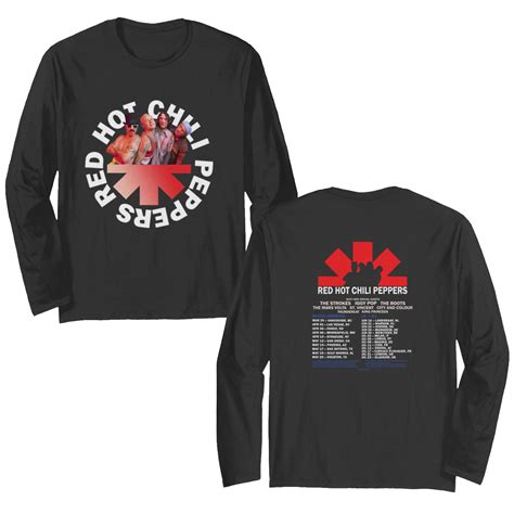 Double Sides 2023 Red Hot Chili Peppers Tour Double Sided Long Sleeves