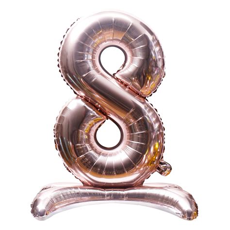 Buy Stand Up Rose Gold Number Balloons For Only Usd By