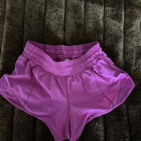 Sonic Pink Hotty Hot Low Rise Lined Short Lululemon Depop