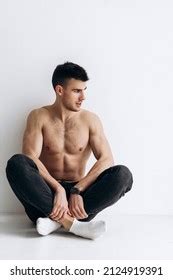 Naked Man Sitting On Floor Images Stock Photos Vectors