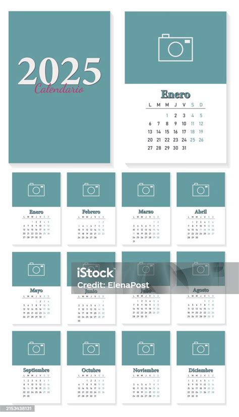 Mexico 2025 Calendar Stock Illustration - Download Image Now - 2025